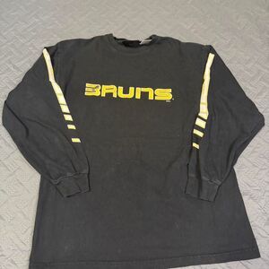 Vintage 90s Boston Bruins Shirt Mens XL Black Blueline Hockey NHL Cotton Graphic